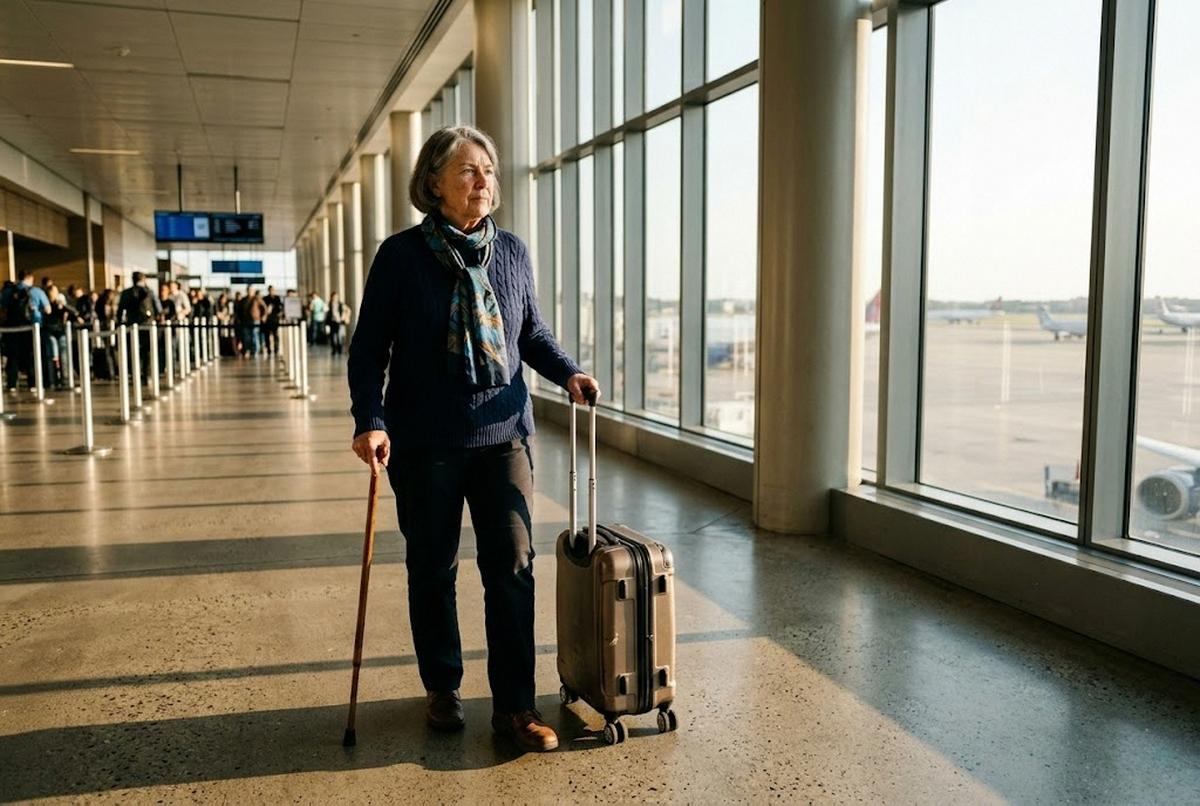 I Took My First Solo Flight at 68 and the TSA Line Almost Broke Me